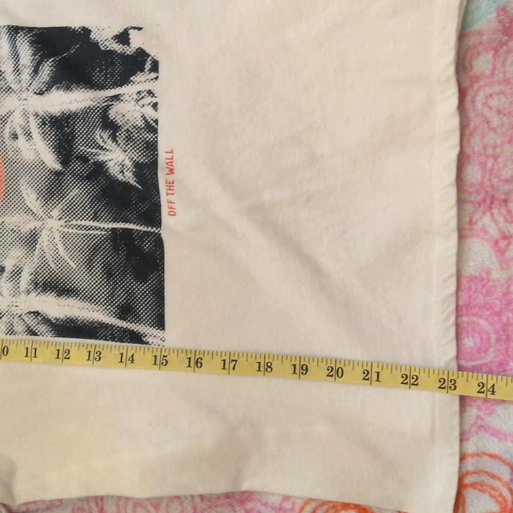 Vans Womens Palm Tree Graphic Ringer Tee Size XL - Picture 9 of 10